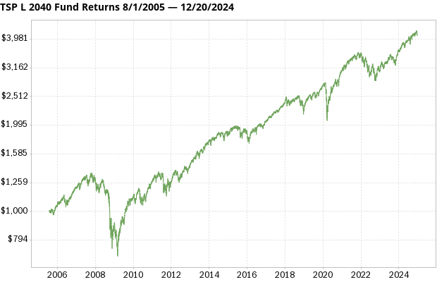 TSP L 2040 Fund returns